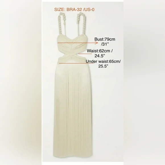 PatBO Fringe Beach Dress with Pearl Straps - Picture 8 of 16